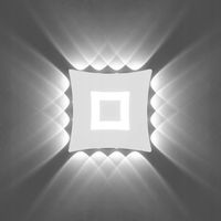 2X Kinkiet LED Nowoczesna Lampa Ścienna LED Wodoodporna 6000K 22W