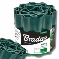 Obrzeże Trawnikowe Ogrodowe faliste Palisada 9m/25cm Zielone 0925