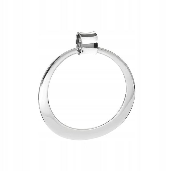 Srebrna zawieszka wisiorek gładka okrągła pr925 zdjęcie 1