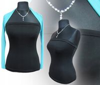 Krótki TOP DAMSKI plażowy tuba bluzka bez ramiączek 36/S czarny