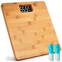 Waga łazienkowa elektroniczna bambusowa klasyczna antypoślizgowa 180 kg