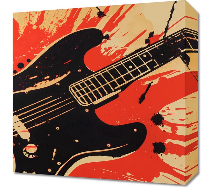 Obraz 40x40cm Gitara Elektryczna zdjęcie 1