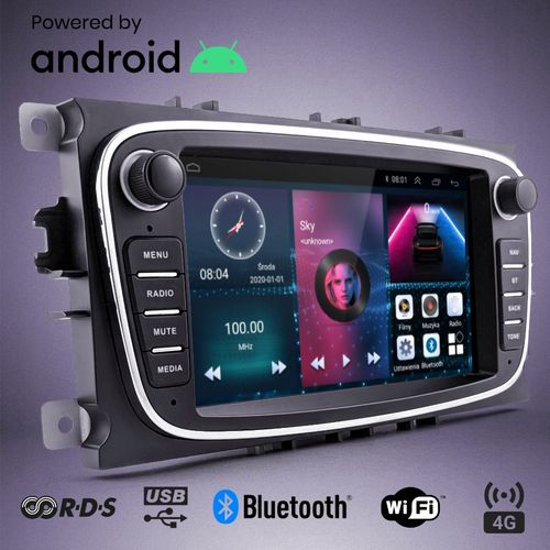 Radio 4GB RAM Ford 7" LCD Nawigacja GPS Android Auto WiFi GSM 4G Kamera na Arena.pl
