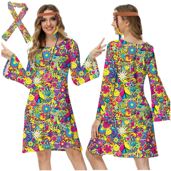 przebranie sukienka hipis zdjęcie 1