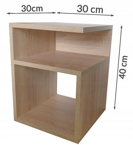 Szafka nocna szóstka,stolik bez szuflad,dąb sonoma na Arena.pl