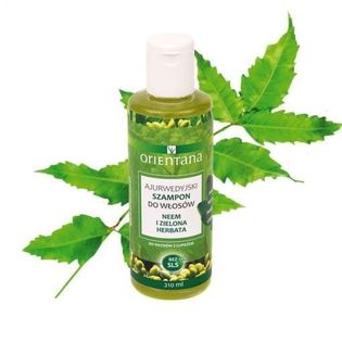 Orientana - Naturalny szampon do włosów. Neem i zielona herbata - 210 ml
