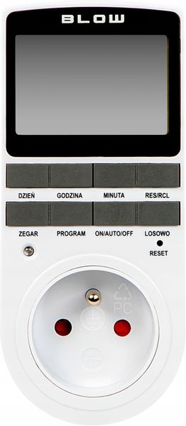 PROGRAMATOR CZASOWY WŁĄCZNIK WYŁĄCZNIK LCD CYFROWY HARMONOGRAM POLSKIE MENU zdjęcie 12