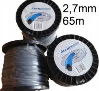 żyłka z DRUTEM do kosy spalinowej MOCNA każda KOSA 2,7mm 65m bębna głowicy