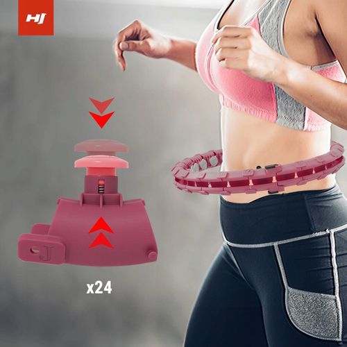 Hula hop odchudzające z wypustkami i obciążeniem regulowane smart na Arena.pl