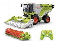 KOMBAJN ZDALNIE STEROWANY 2w1 Z GENERATOREM DYMU POJEMNIK NA ZBOŻE ZABAWKA
