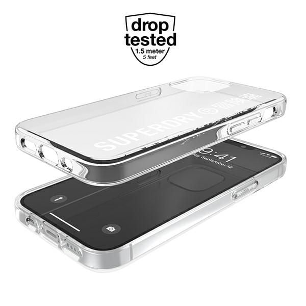 superdry snap iphone 12 mini clear casebiały/white 42593 zdjęcie 3