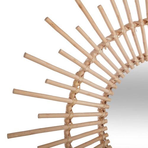 WIKLINOWE LUSTRO ŚCIENNE SŁOŃCE 76 CM na Arena.pl