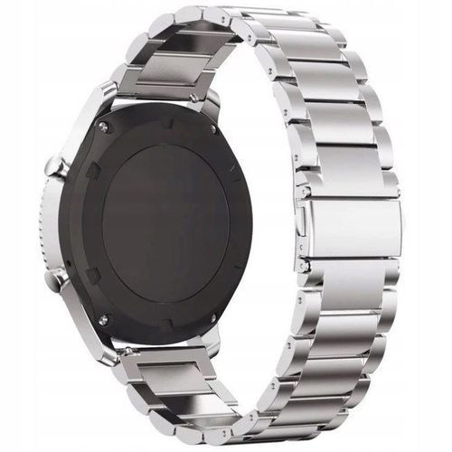 PASEK BRANSOLETA DO ZEGARKA SMARTWATCHA UNIWERSALNA 22mm SREBRNA +TELESKOPY na Arena.pl