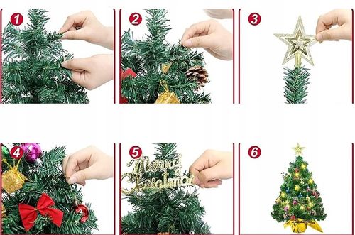 CHOINKA Z OŚWIETLENIEM LED 60cm MINI CHOINKA KOMPLET Z OŚWIETLENIEM CKZ na Arena.pl