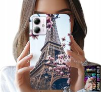 ETUI DO MOTOROLA MOTO G14 - PARYŻ WIEŻA EIFFLA PIĘKNE MIEJSCA PLECKI