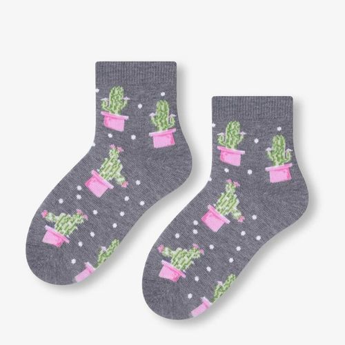 SKARPETY DZIECIĘCE WZOROWANE 014 32-34 wzór - dziewczynka na Arena.pl