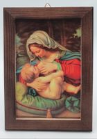 obraz religijny 10x15cm matka boska karmiąca