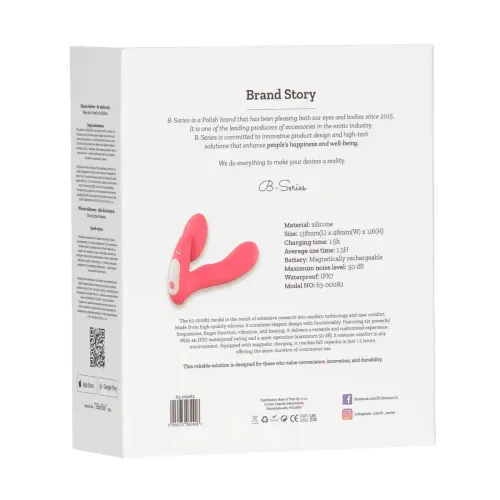 Silicone vibrator 3 speeds, 6 frequencies, Finger function, Heating + APP control na Arena.pl