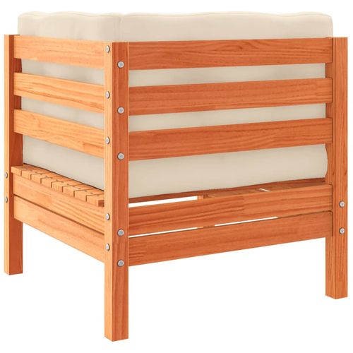 5-cz. zestaw mebli ogrodowych z poduszkami, woskowy brąz, sosna na Arena.pl