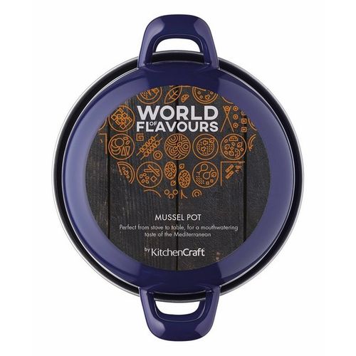 Garnek do małży Moules Kitchen Craft niebieski na Arena.pl