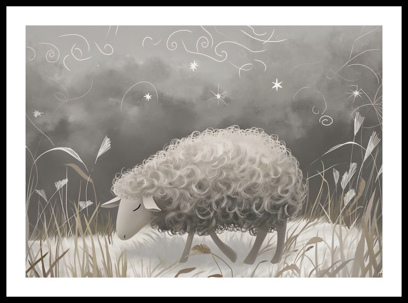 Plakat 59,4x42cm Bujna Owca zdjęcie 3