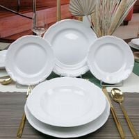 CHODZIEŻ MARIA TERESA SERWIS ZESTAW OBIADOWY 18 EL NA 6 OSÓB BIAŁY