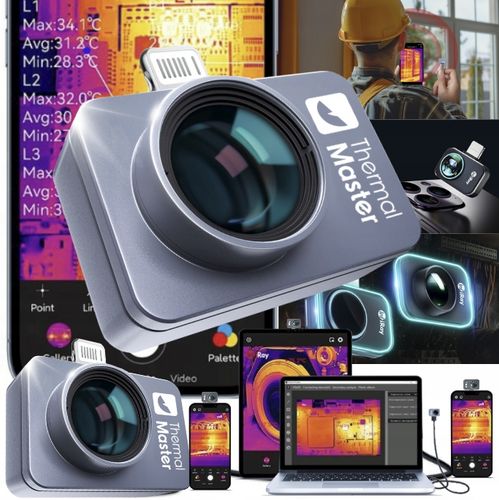 Kamera termowizyjna THERMAL MASTER IOS LIGHTING/USB C P2PRO+NAKŁADKA MAKRO na Arena.pl