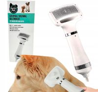 Szczotka z suszarką 2w1 dla psa kota REGULACJA NADMUCHU 250w