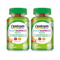 2X Centrum Multiwitaminy żelki dla dorosłych o smaku owocowym 120 sztuk