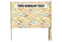 PARAWAN PLAŻOWY Kolorowe listki z indywidualnym napisem 5 PANELI 35.5