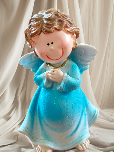 Anioł 11 Cm Aniołek Figura Niebieski na Arena.pl