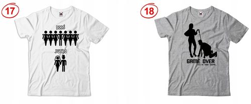 KOSZULKA NA WIECZÓR KAWALERSKI GAME OVER PREZENT na Arena.pl