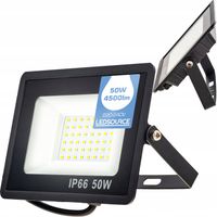 Halogen Reflektor LAMPA robocza NAŚWIETLACZ WODOODPORNY LED 50W 4500lm SLIM