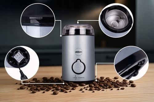 Młynek elektryczny do kawy MK90N beano Eldom niebieski matowy 60g na Arena.pl