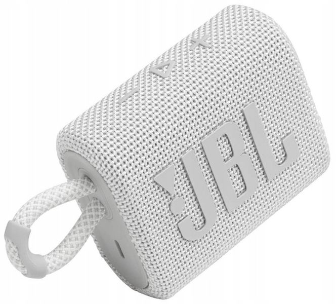 GŁOŚNIK PRZENOŚNY JBL GO 3 4,2 W BIAŁY BLUETOOTH NOWY ORYGINALNY zdjęcie 1