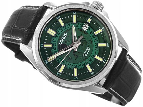 MĘSKI ZEGAREK LORUS RU409AX9 CZARNY NA PASKU AUTOMATYCZNY DATOWNIK 100M na Arena.pl