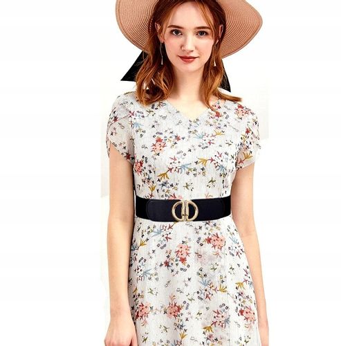 Elastyczny Pasek Guma Klamra Dd Do Sukienki Retro na Arena.pl