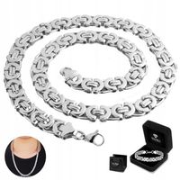 GRUBY Łańcuszek Srebrny Męski PREZENT dla CHŁOPAKA Mężczyzny KRÓLEWSKI