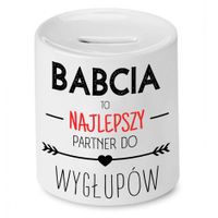 Skarbonka Dla Babci Najlepszy Partner Do Wygłupów Z Nadrukiem Ze Zdjęciem
