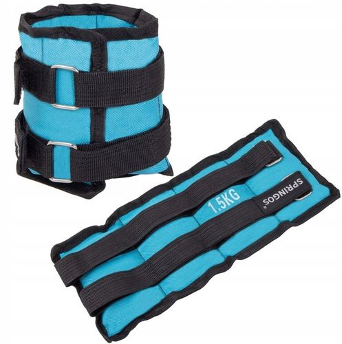 ZESTAW DO ĆWICZEŃ OBCIĄŻNIKI NA KOSTKI NADGARSTKI NOGI CIĘŻARKI 2x1,5 kg na Arena.pl