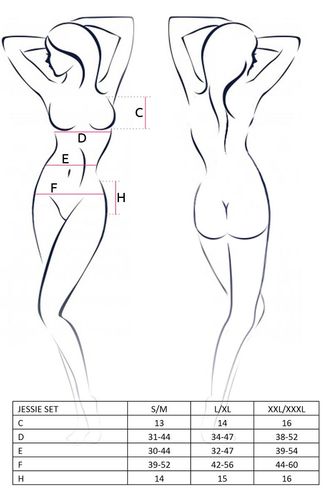 bielizna-jessie set black l/xl - casmir na Arena.pl