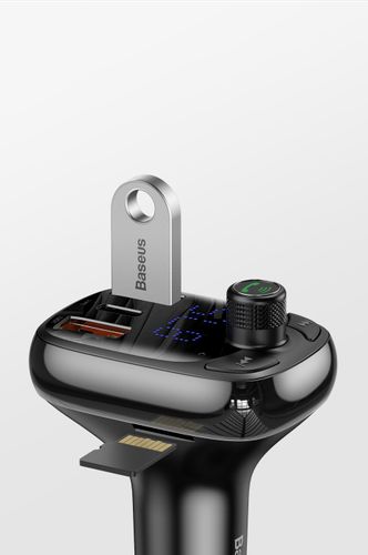 Baseus transmiter FM Bluetooth ładowarka QC 3.0 PD na Arena.pl