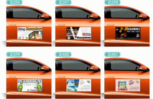 Magnes na samochód reklama magnetyczna 60x30 cm BIURO PODRÓŻY na Arena.pl