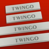 Listwa progowa RENAULT TWINGO MK3 Stal nierdzewna 304 mat 4szt