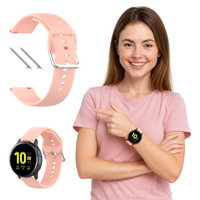 Pasek do Huawei Watch GT 2 3 4 5 46mm pro 48mm silikon opaska różowy KOLORY