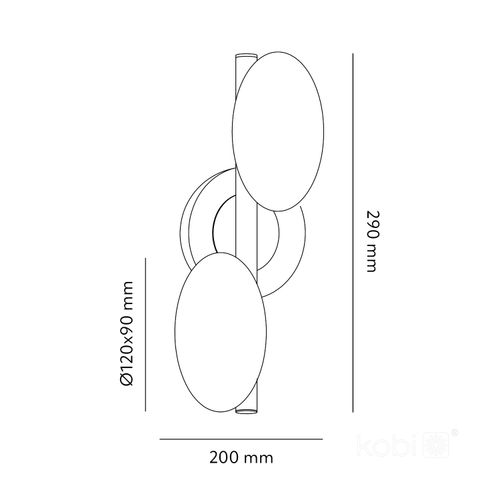 kinkiet elipse elegance k 2xg9 kobi design na Arena.pl