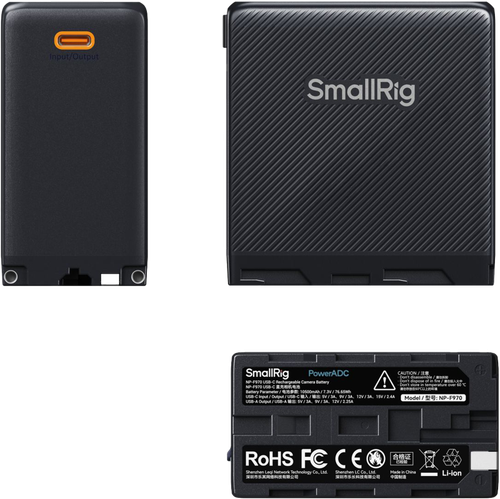 Smallrig 4469 Akumulator do aparatu USB-C, akumulator NP-F970, czarny na Arena.pl