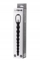 a toys, anal vibration chain, silicone, black, 32,7 cm