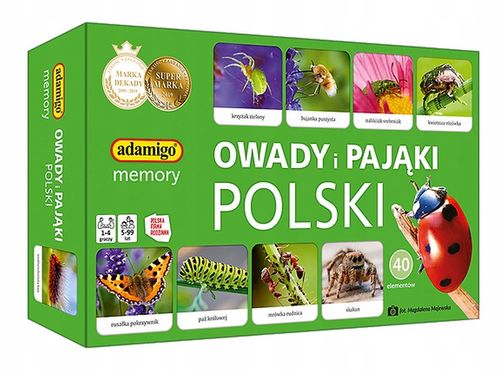 owady i pająki polski adamigo memory 7868 na Arena.pl