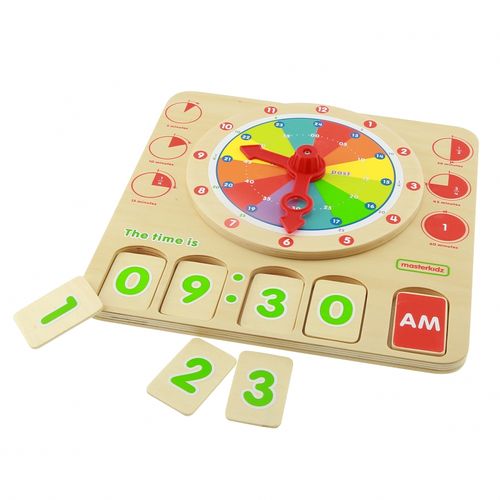 MASTERKIDZ TABLICA EDUKACYJNA NAUKA CZASU na Arena.pl